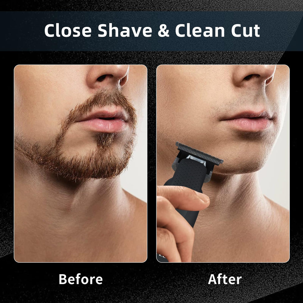 IWEEL Beard Trimmer rubber body and ergonomic grip for steady trimming