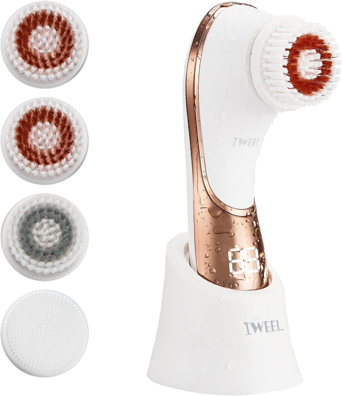 IWEEL electric face brush front view for daily cleansing comfort