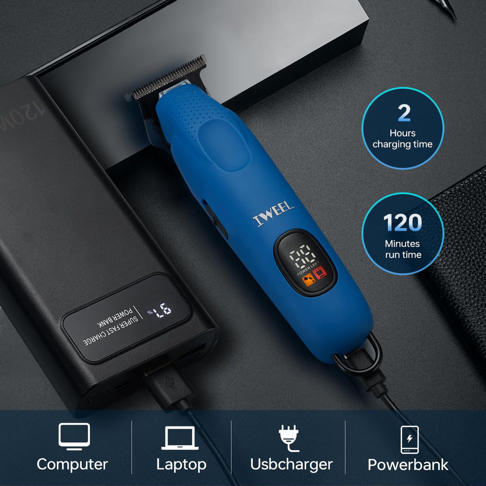 IWEEL trimmer cordless design ideal for travel and on-the-go grooming.