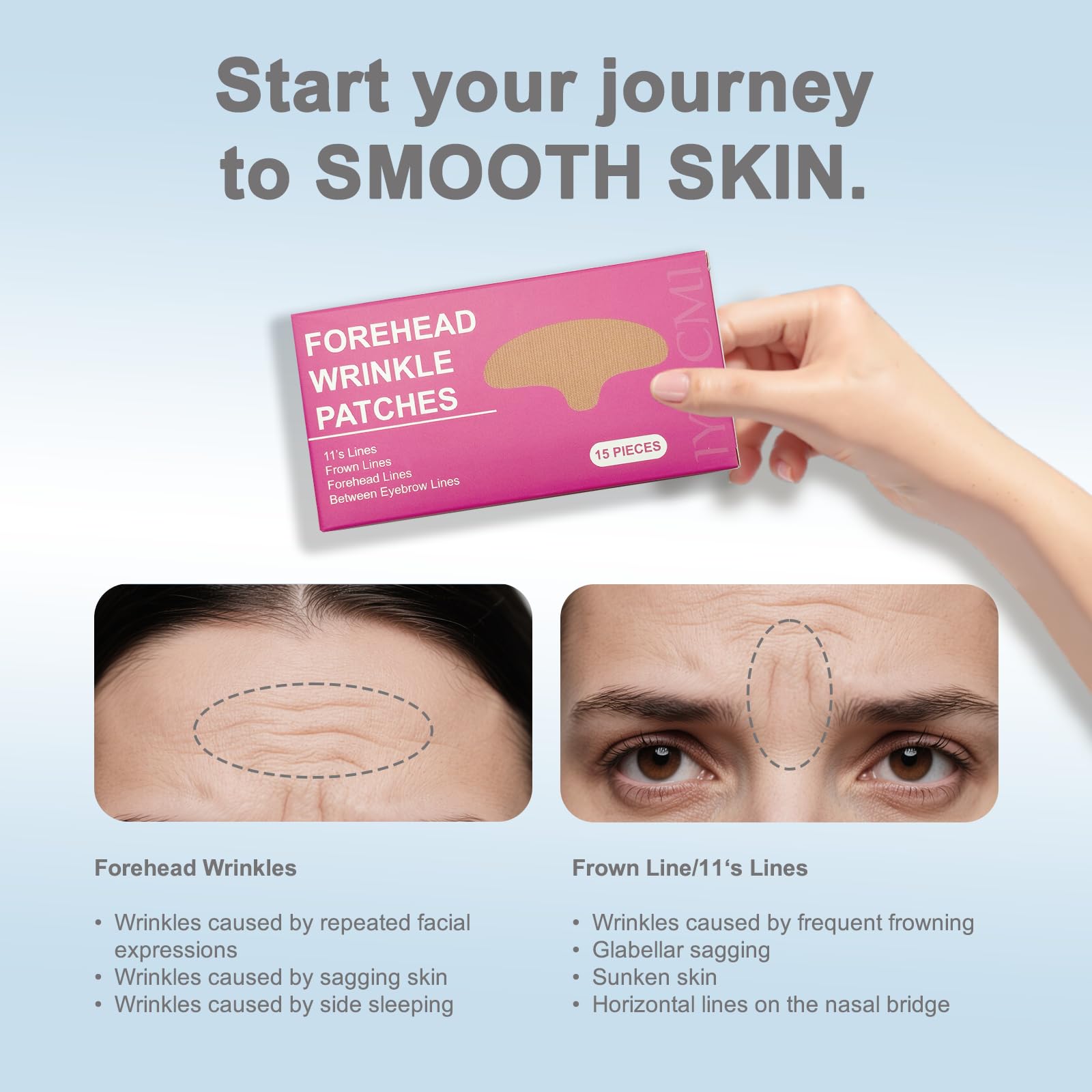 IyxicmI kinesiology face tape provides waterproof, comfortable adhesion.