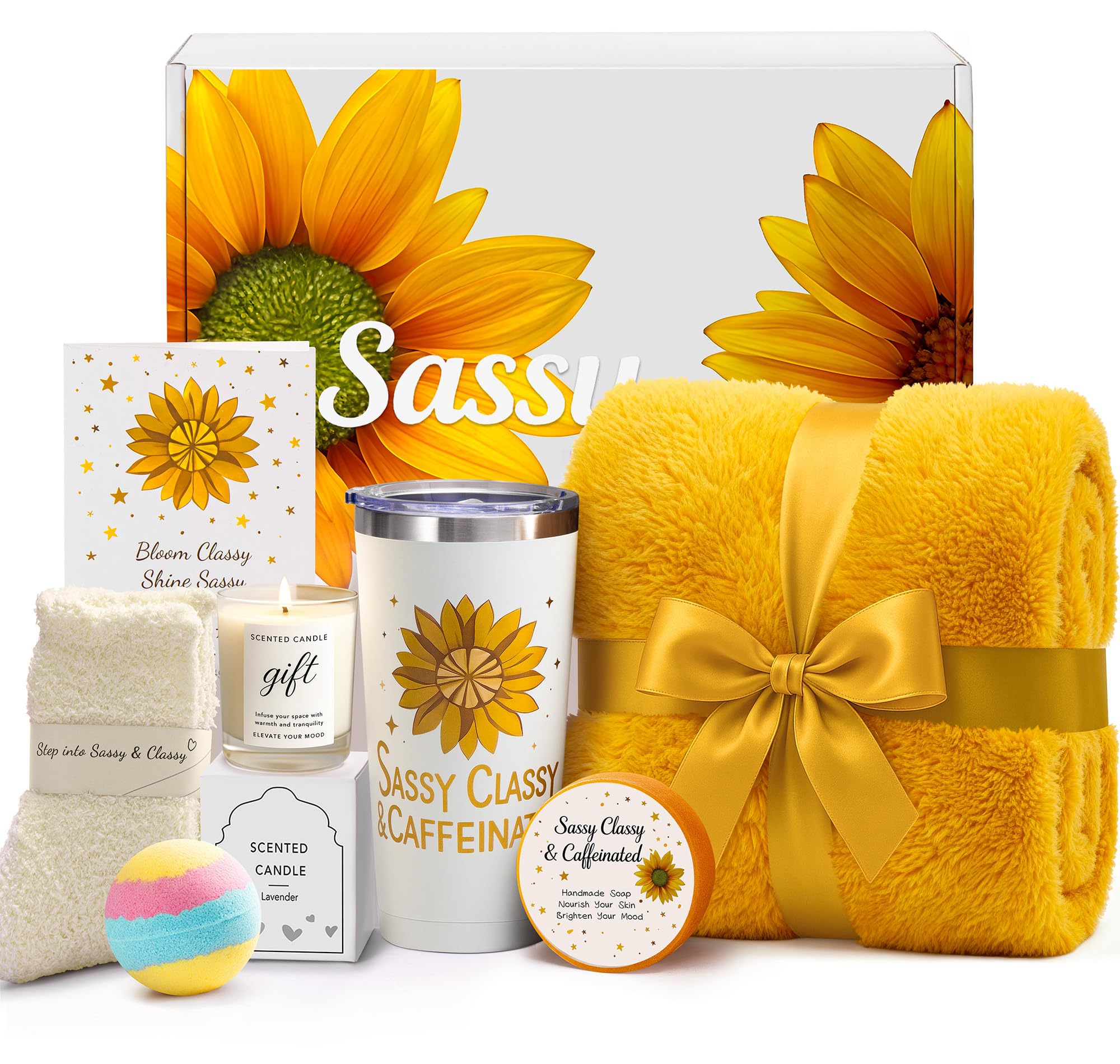 IZZUBIZ Christmas Sunflower Gift Set packaging shows cheerful design and ready-to-gift presentation.