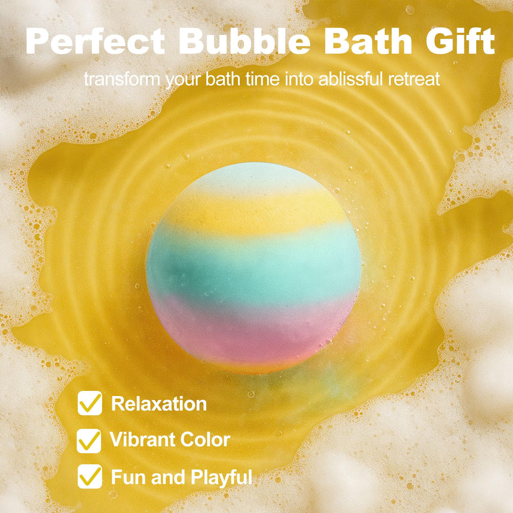 IZZUBIZ Colorful bath bomb adds spa-like color and fizz.