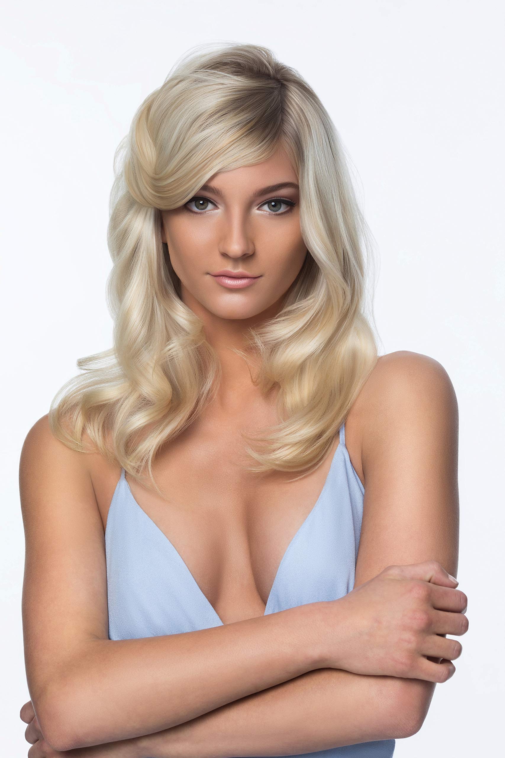J Beverly Hills Blue Hair Mask after-use glow on styled hair