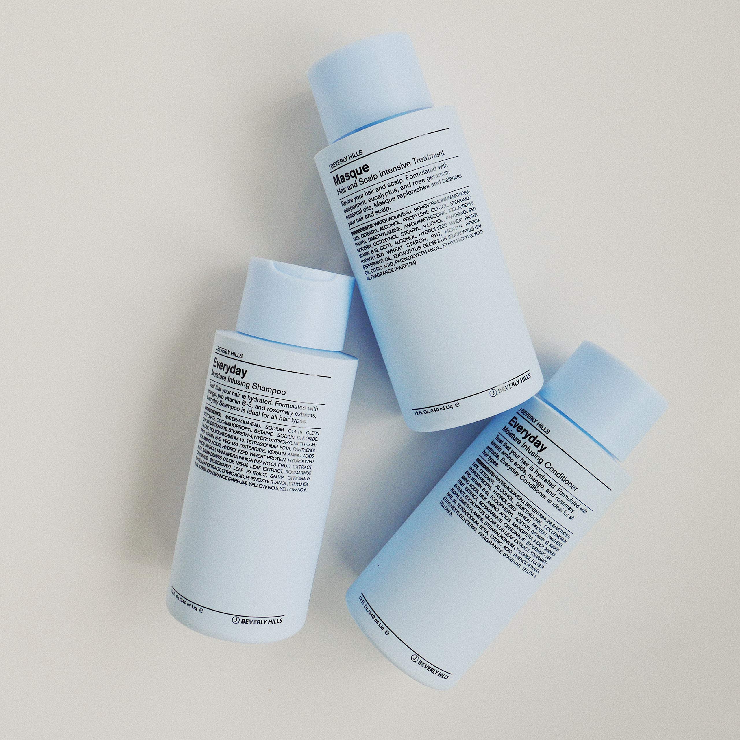 J Beverly Hills Blue Hair Mask scalp treatment scene with soothing care