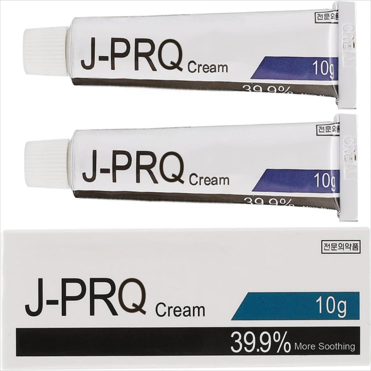 J-PRQ maximum-strength tattoo cream tube front view highlighting quick-absorbing skin comfort.