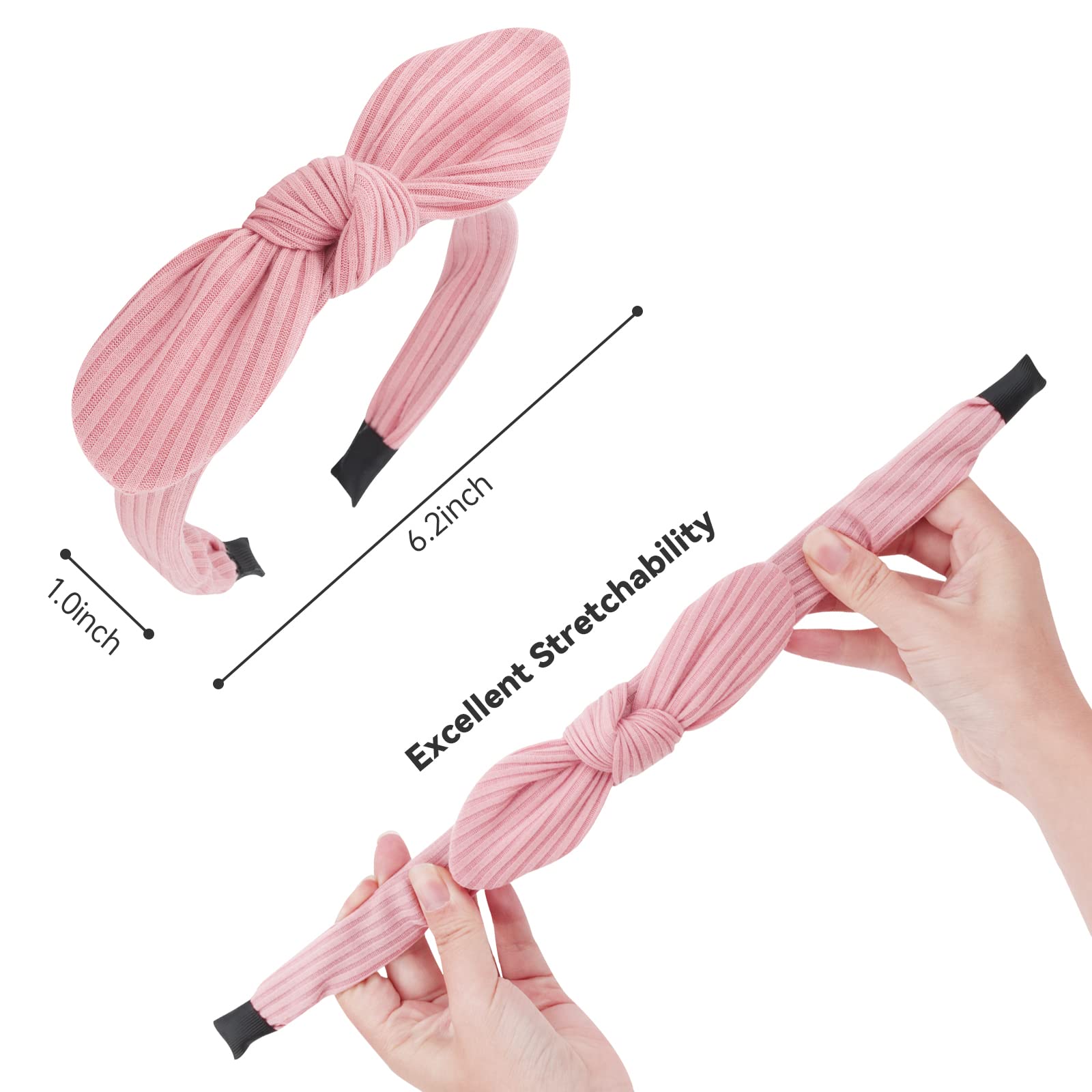 Jaciya Bow Headband non-slip elastic-fit for secure wear