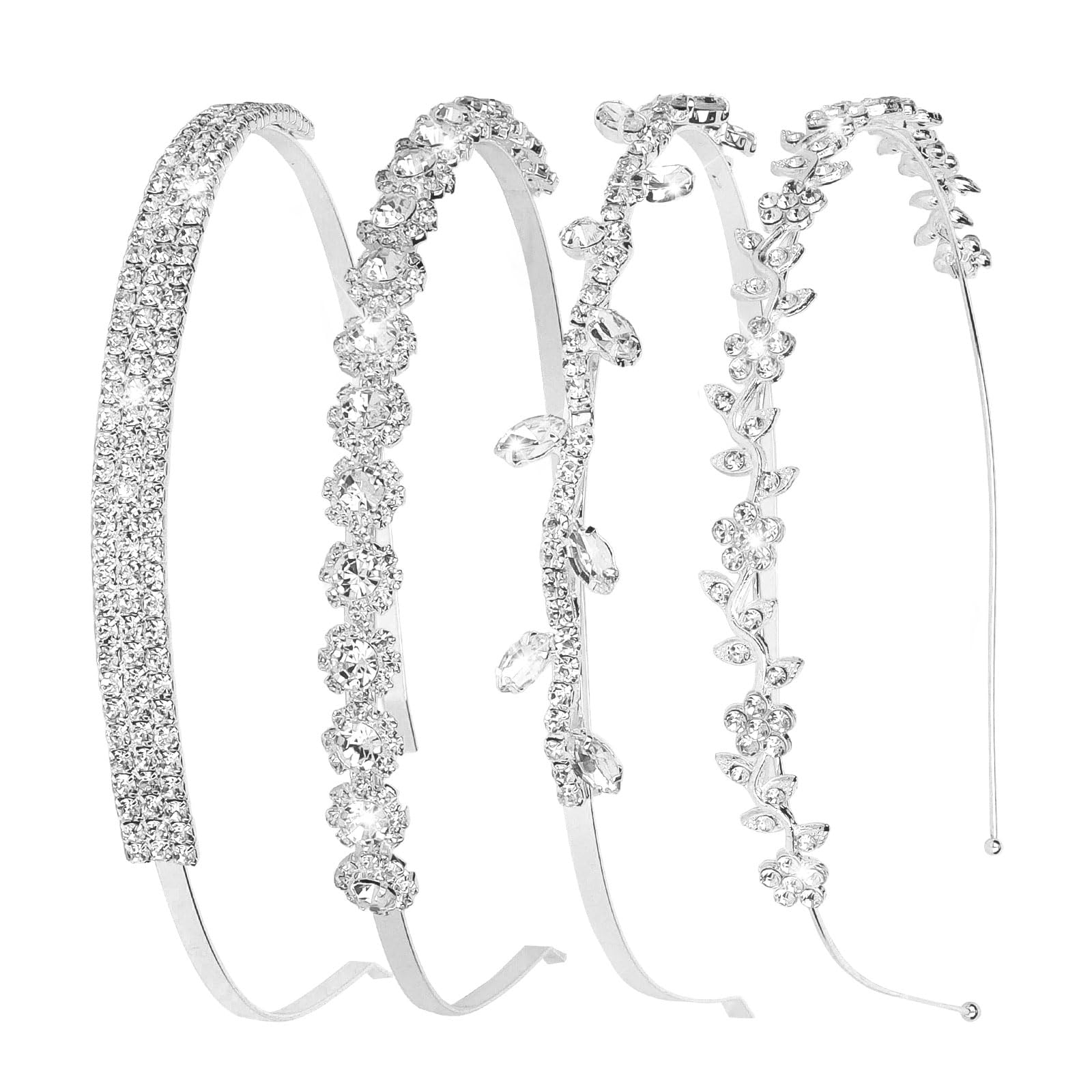 Jaciya rhinestone headband ensures secure-fit feel during long events and comfortable wear.