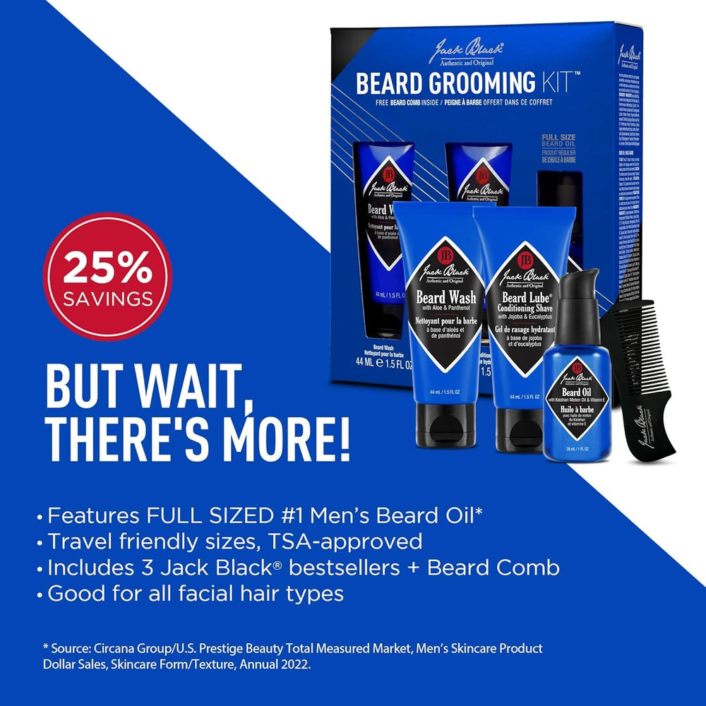 Jack Black Beard Comb helps keep facial hair neat during travel.