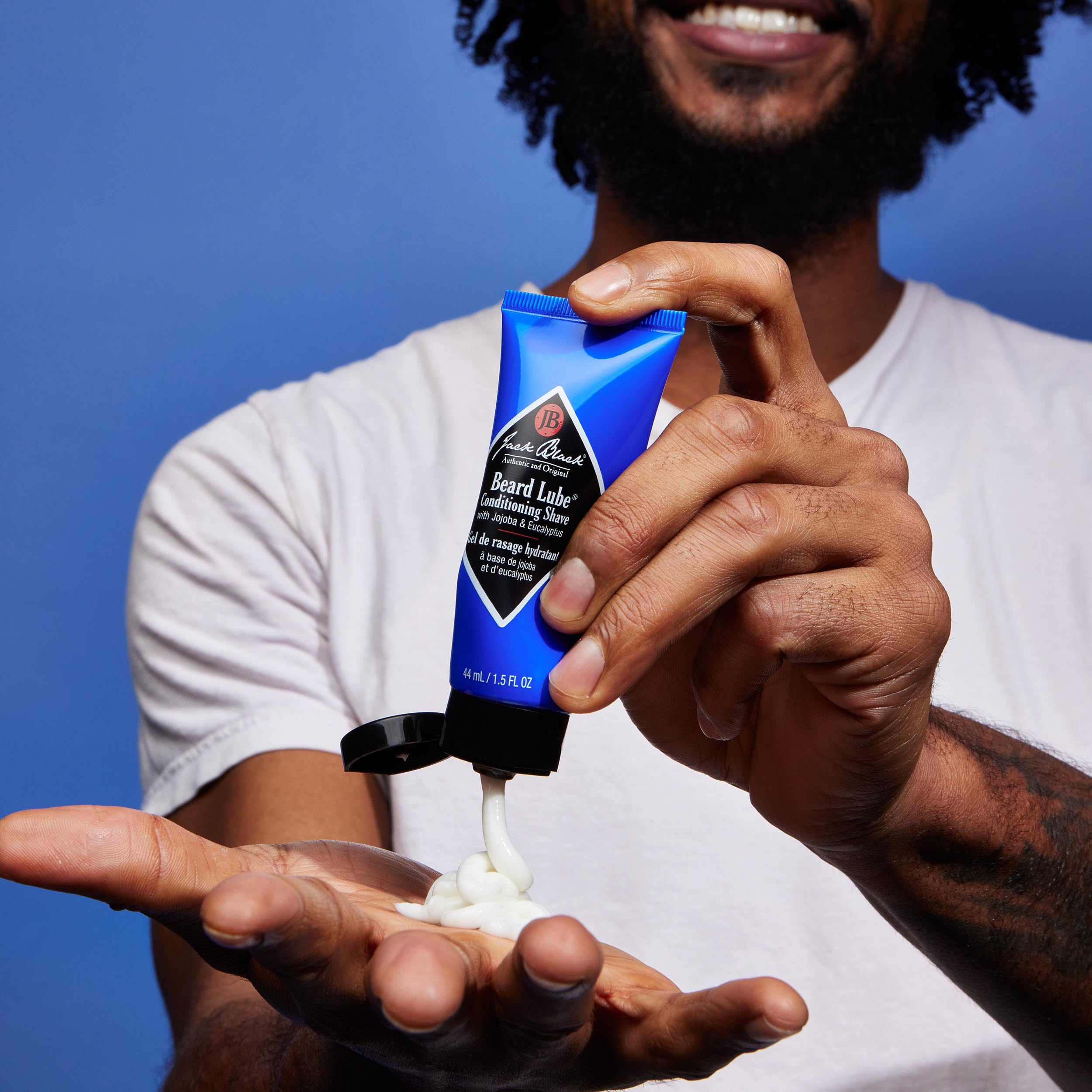 Jack Black Beard Lube Conditioning Shave cooling menthol provides refreshed skin