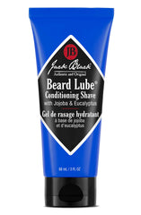 Jack Black Beard Lube Conditioning Shave—transparent texture for precise, nick-free shaving.