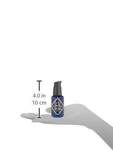 Jack Black beard oil organic ingredients label highlights organic composition.