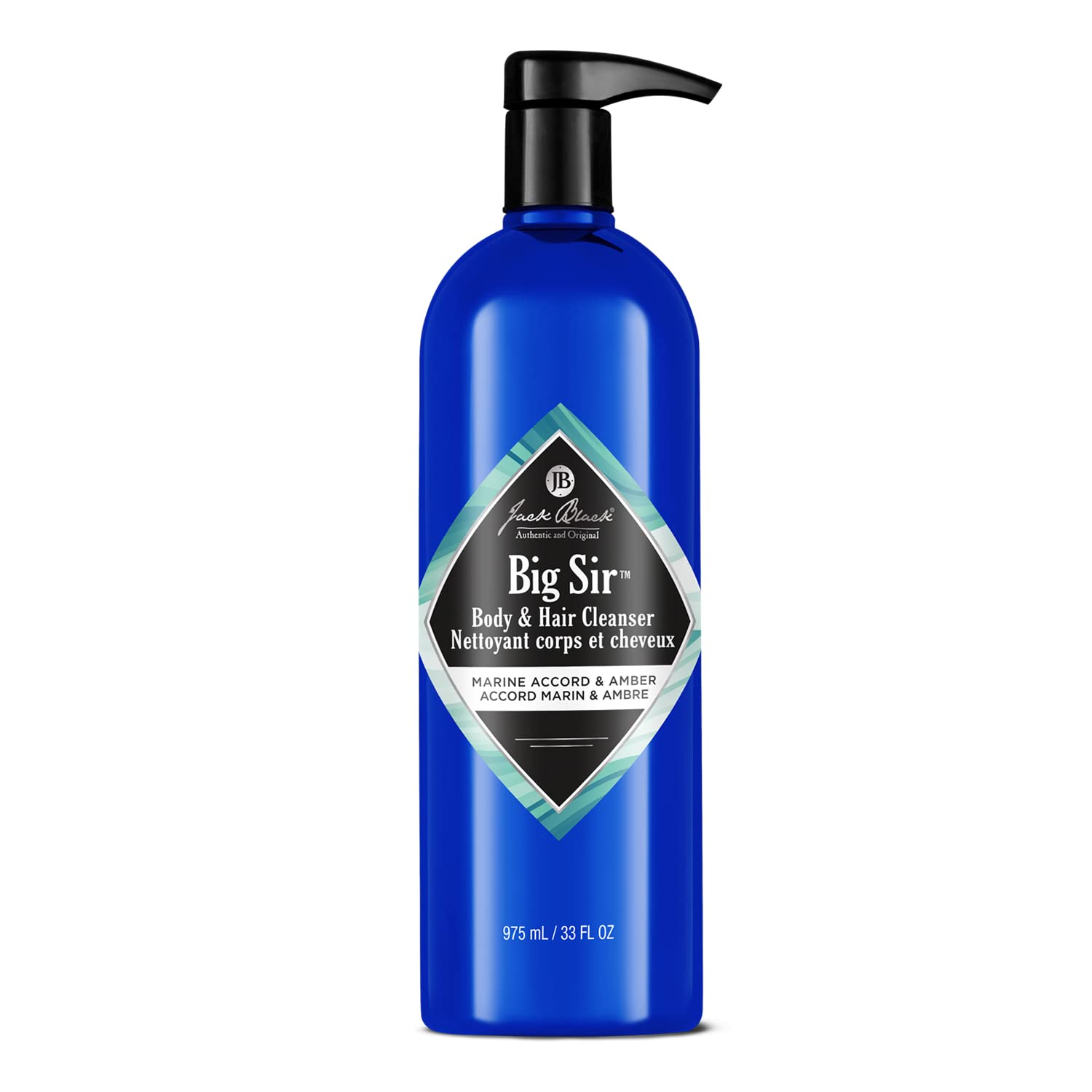 Jack Black Big Sir bottle front view for daily dual-purpose cleansing.