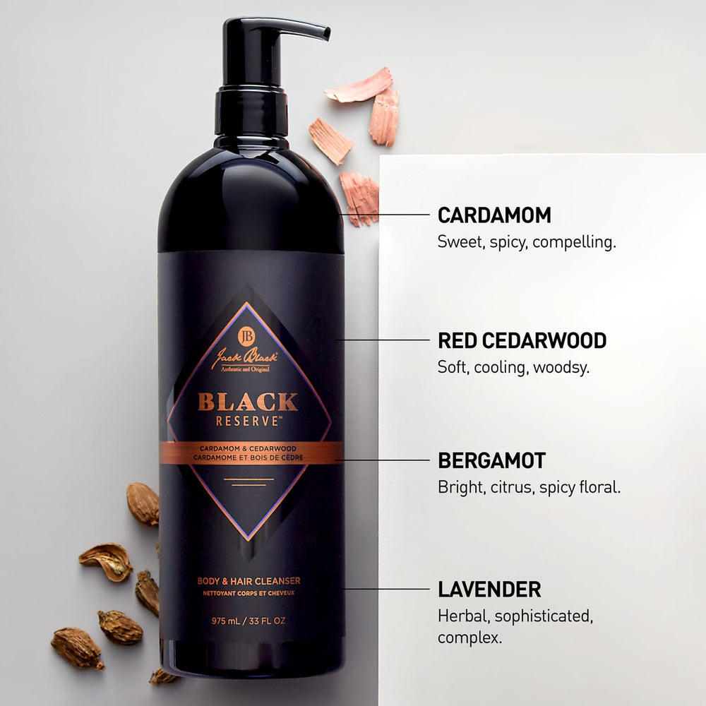 Jack Black Cleanser foam-lather showcases luxurious texture ideal for quick daily wash.