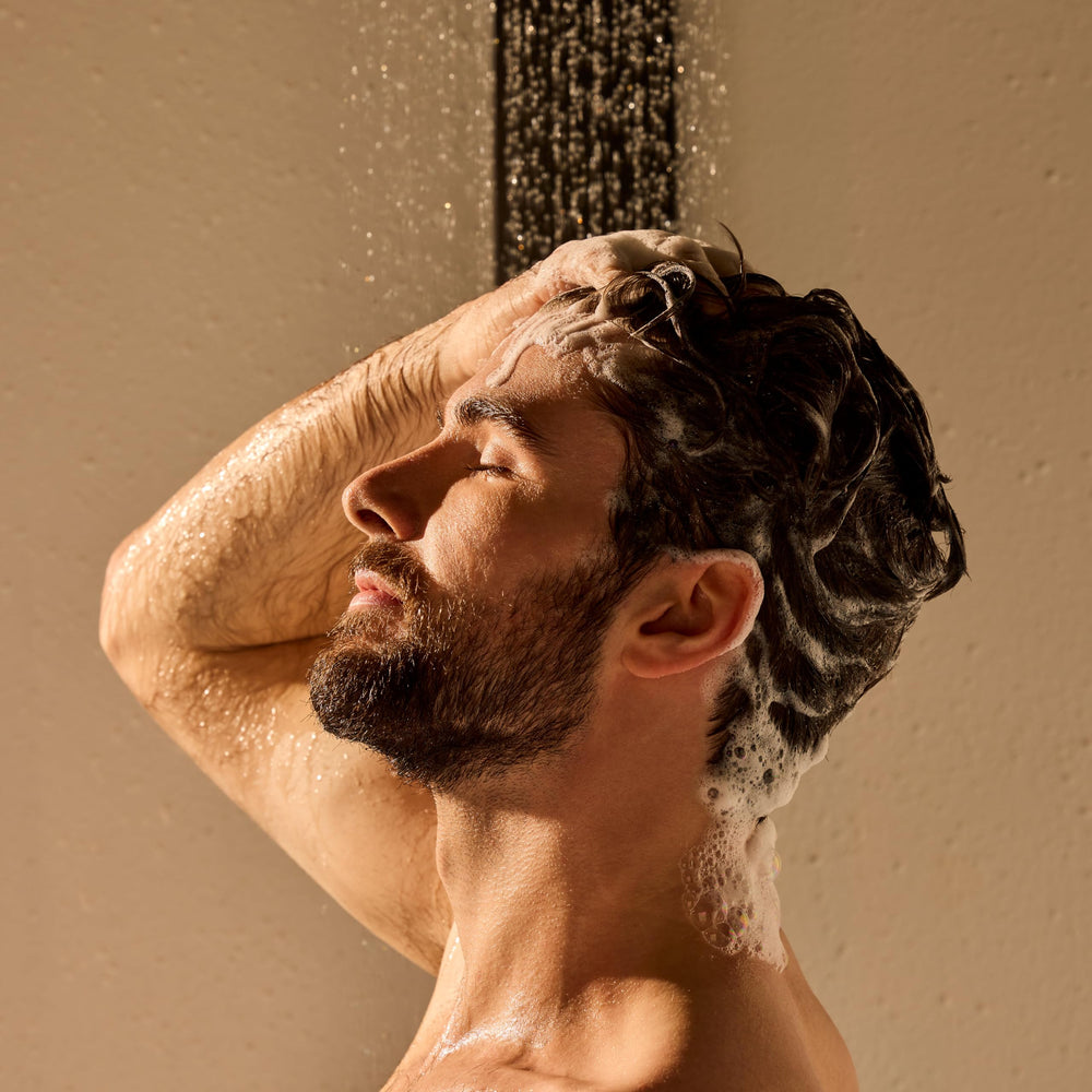 Jack Black Double-Header Shampoo scalp-care shot hints soothing benefits and refreshed hair