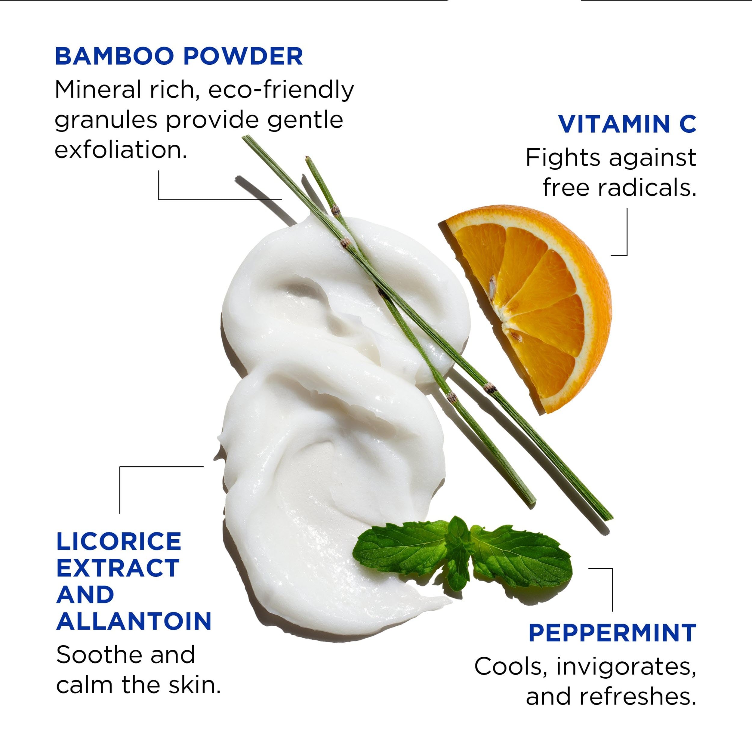 Jack Black Face Buff Energizing Scrub application in hand illustrates circular-motion prep