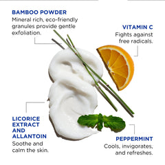 Jack Black Face Buff Energizing Scrub texture close-up showing micro-grains for gentle exfoliation.