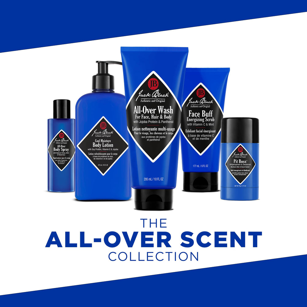 Jack Black Pit Boss aloe leaf soothes underarm skin