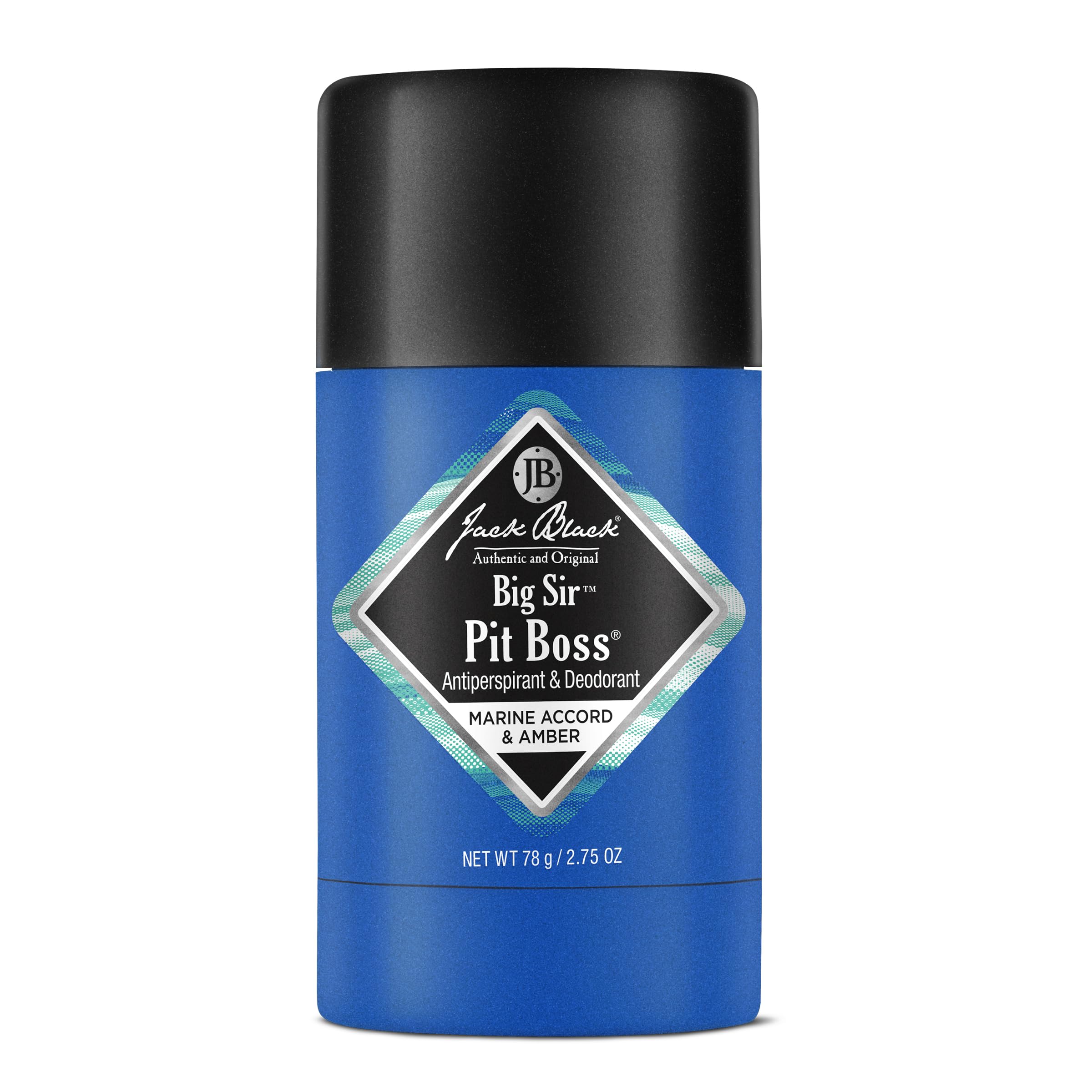 Jack Black Pit Boss Big Sir deodorant stick ready for daily protection and easy application.