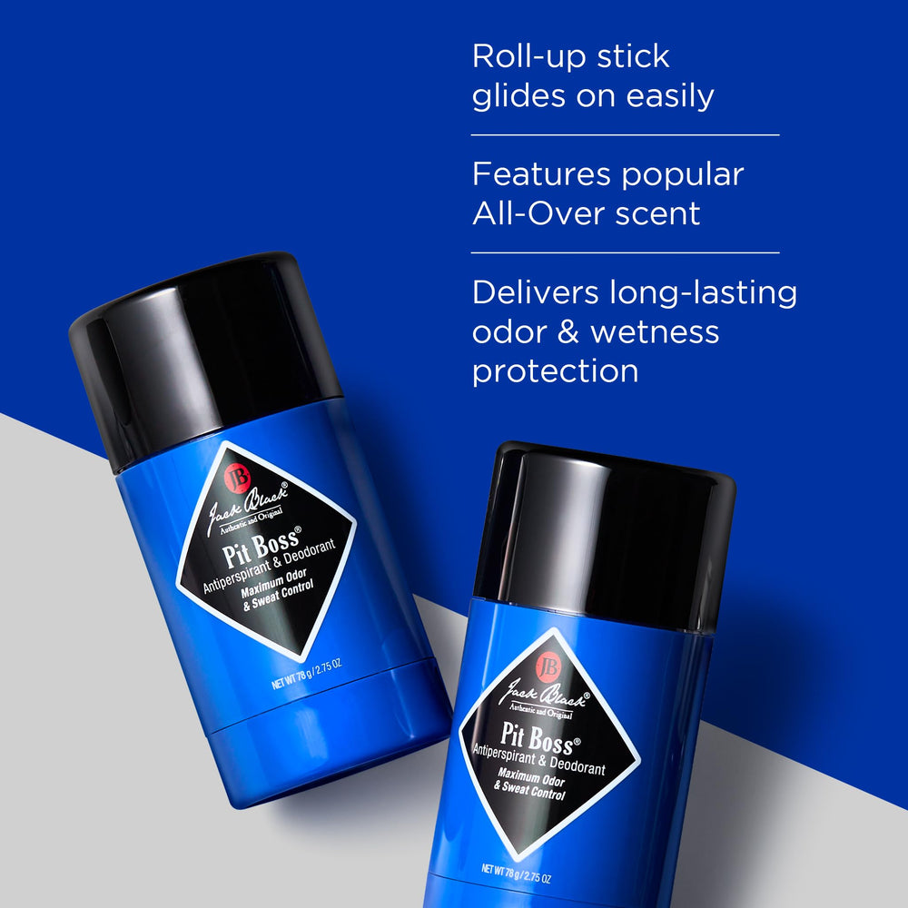 Jack Black Pit Boss odor-control performance for all-day freshness