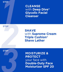 Jack Black creamy dense lather close-up, demonstrates cushioning and glide