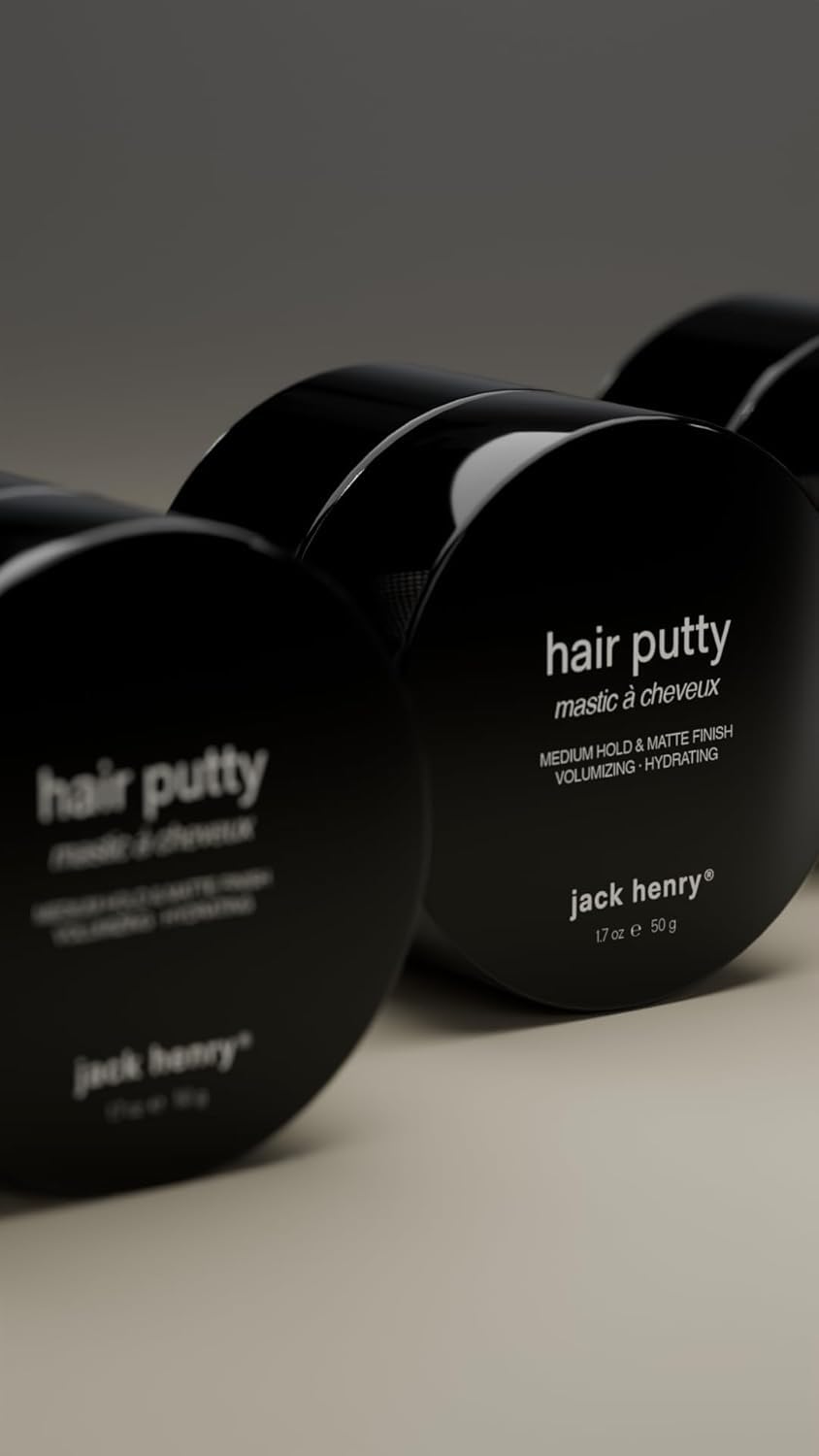 Jack Henry Hair Putty application demo highlights reworkable hold for daily styling