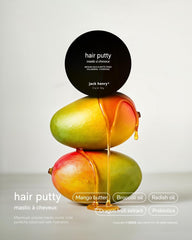Jack Henry Hair Putty texture swatch demonstrates weightless volume and definition