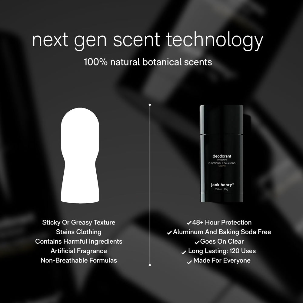 Jack Henry Cedar vegan cruelty-free icon communicates ethical, clean self-care.