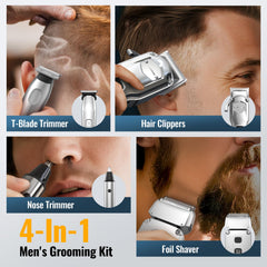Jack & Rose beard trimmer close-up with floating blades for smooth shaping.