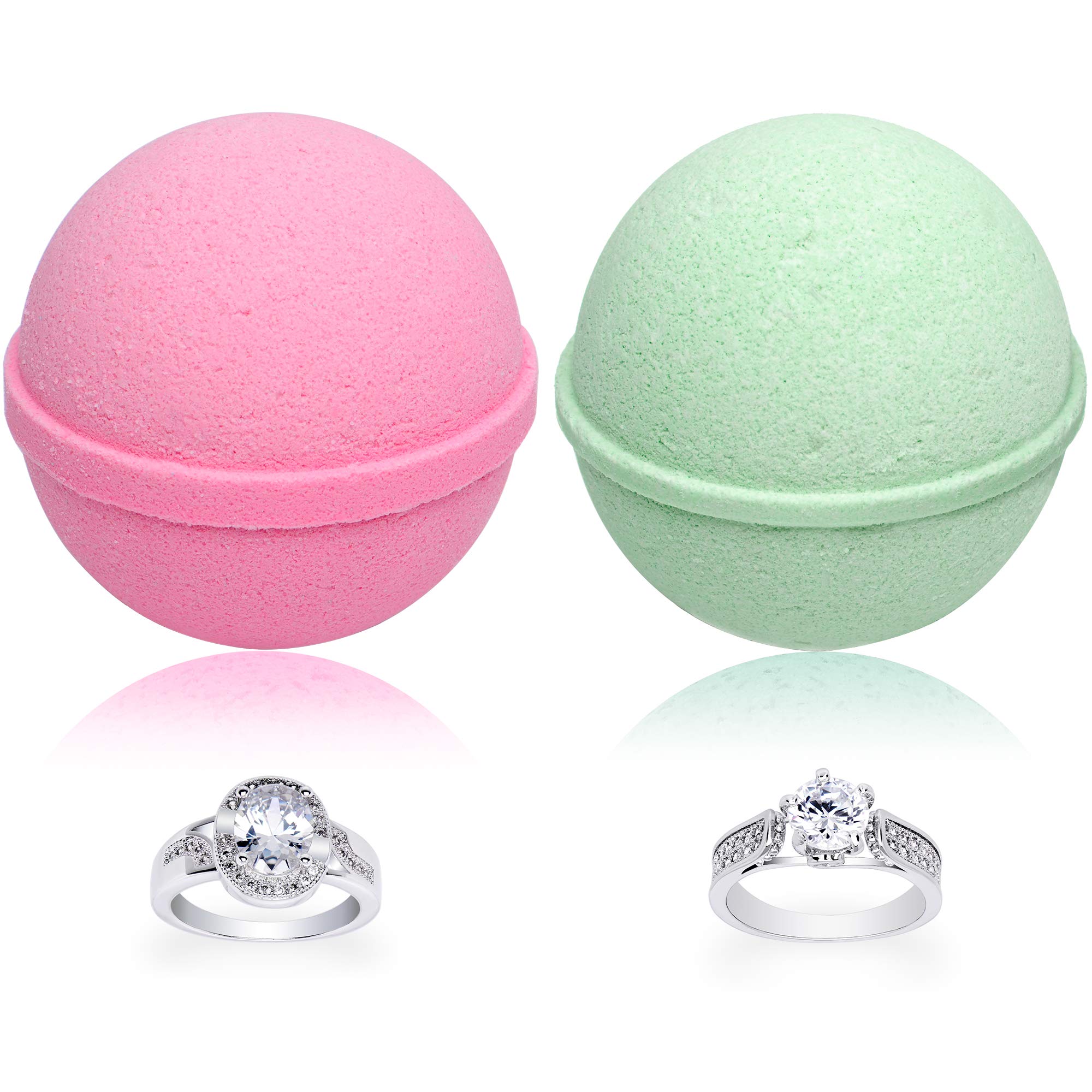Jackpot Candles Mermaid Love Potion bath bomb with ring reveal hints at surprise jewelry inside.