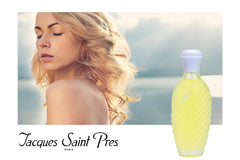 Jacques Saint Pres CIEL closeup shows white rose notes for soft powdery femininity.