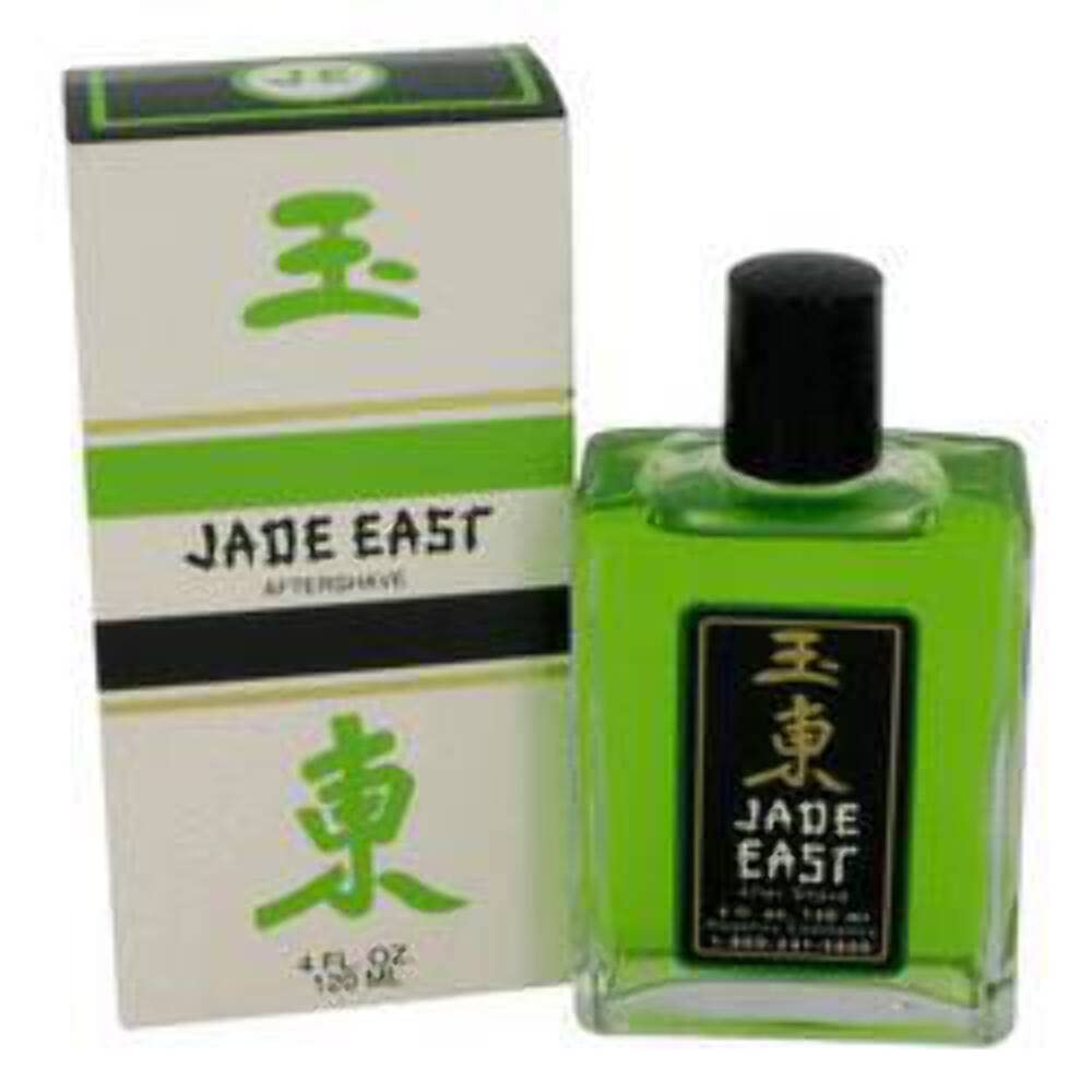 Jade East After Shave 4 oz bottle for evening grooming with citrus-cedarwood aroma.