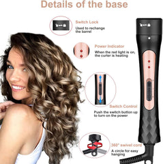 JAETON 19-25mm barrel close-up for loose, natural waves and beachy curls