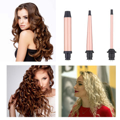 JAETON curling wand with 360° swivel cord for easy, tangle-free styling.