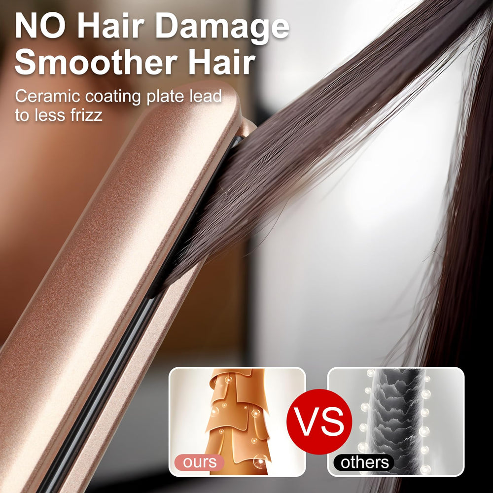JAETON flat iron uses PTC heating for quick, even heat delivery