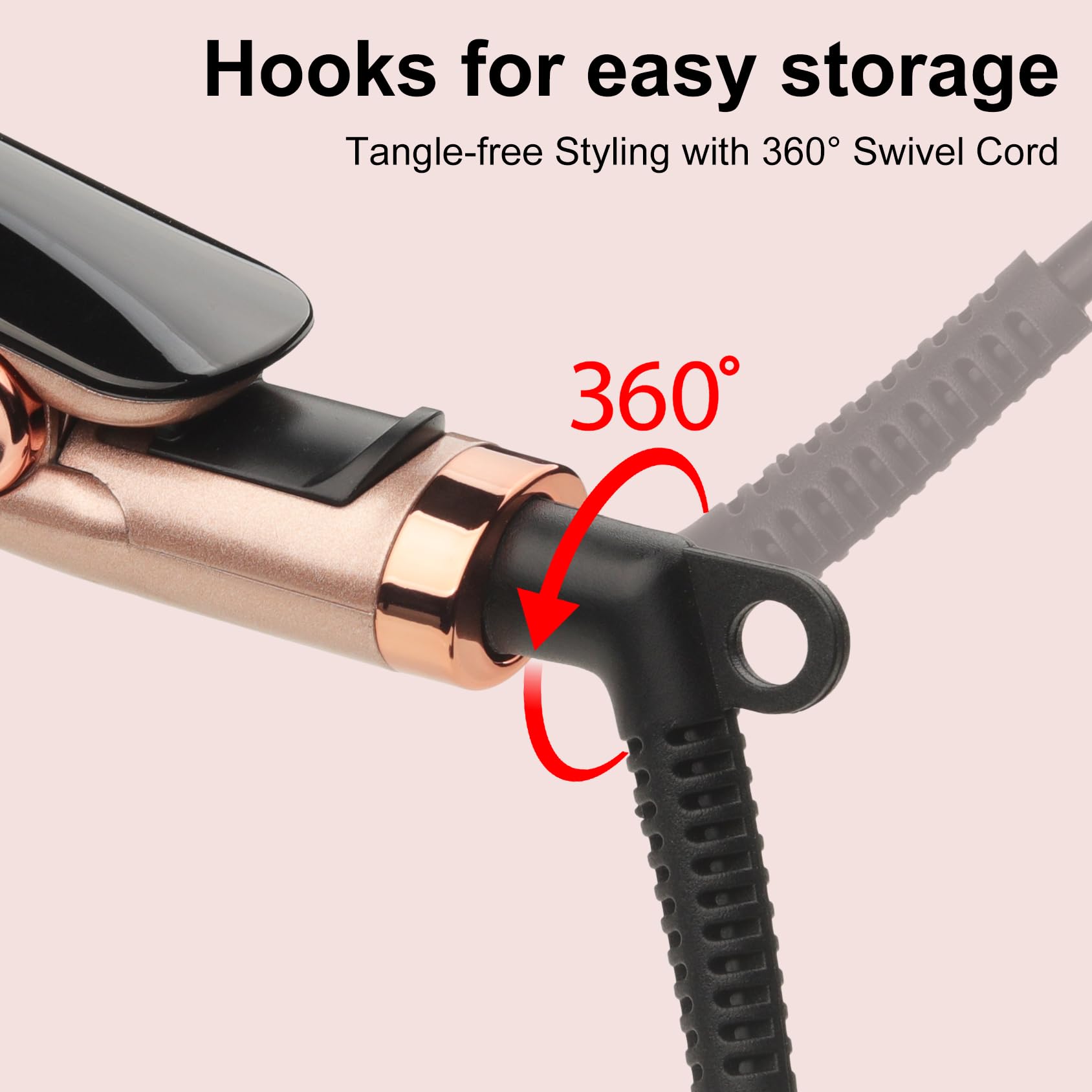 JAETON flat iron auto shut-off enhances safety after styling