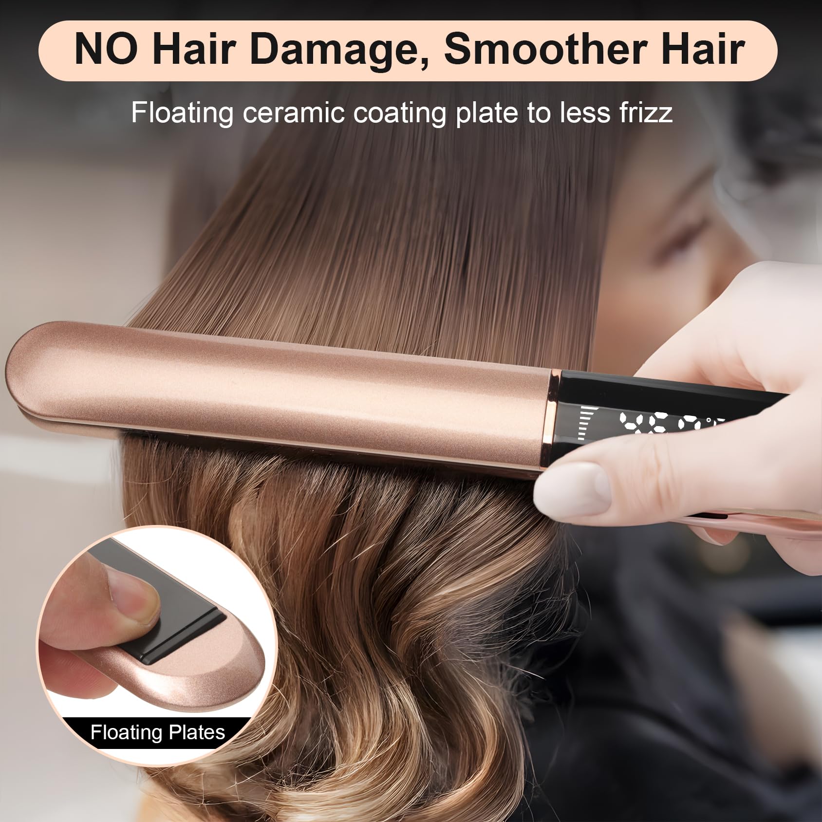 JAETON flat iron 14 heat levels enable customized looks