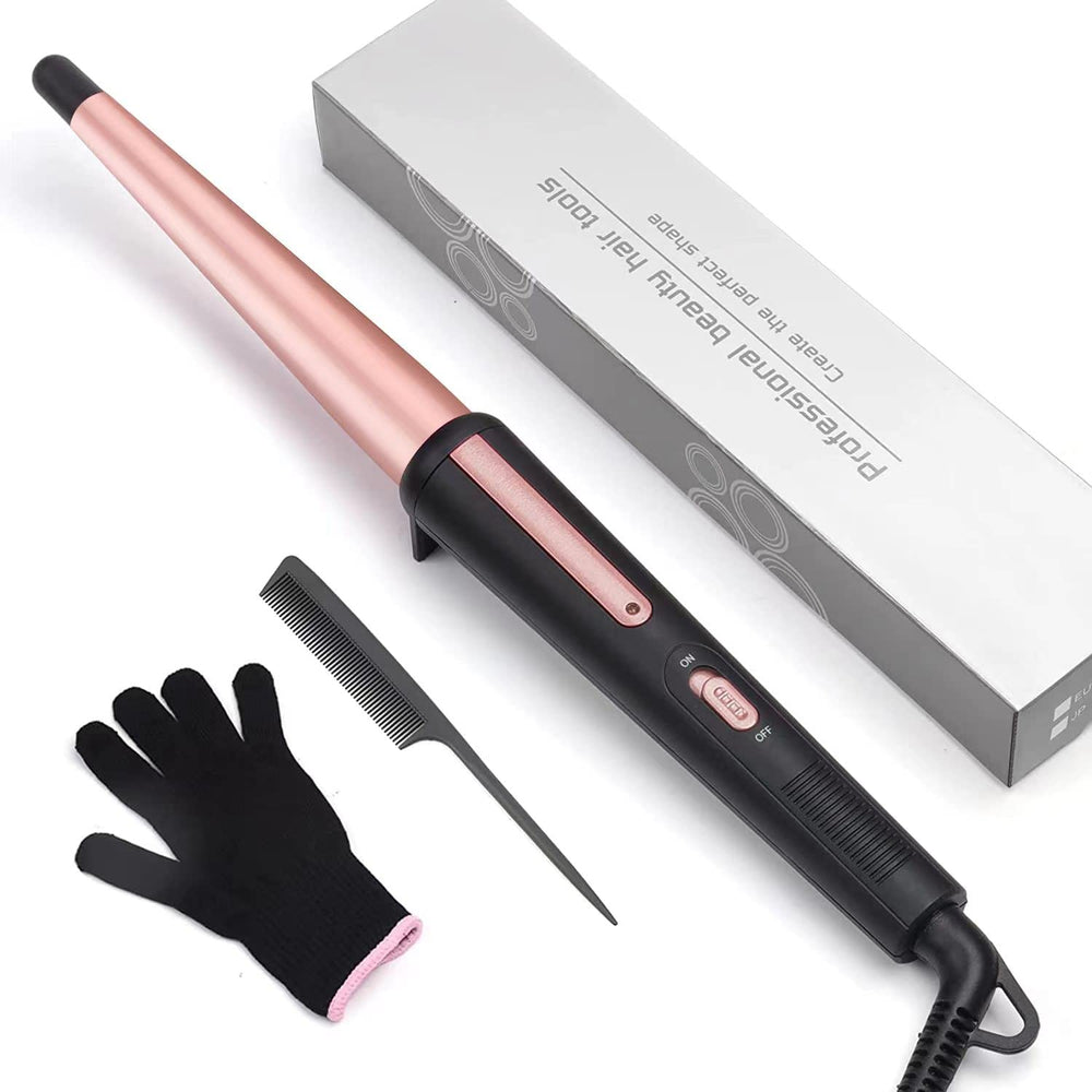 JAETON hair curling wand with conical barrel for versatile curls.