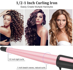 JAETON wand heats up in 60 seconds for quick styling.