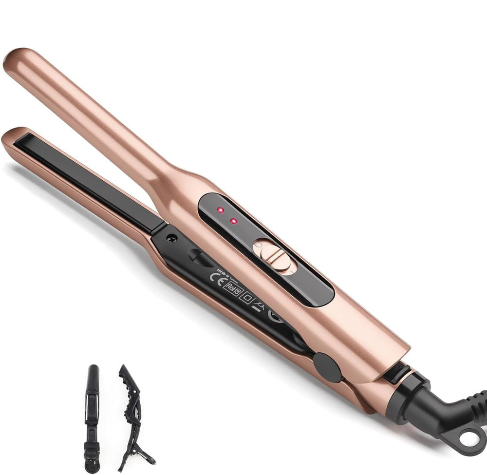 JAETON small flat iron 0-3 inch plates for precise short-hair styling and clean edge work.