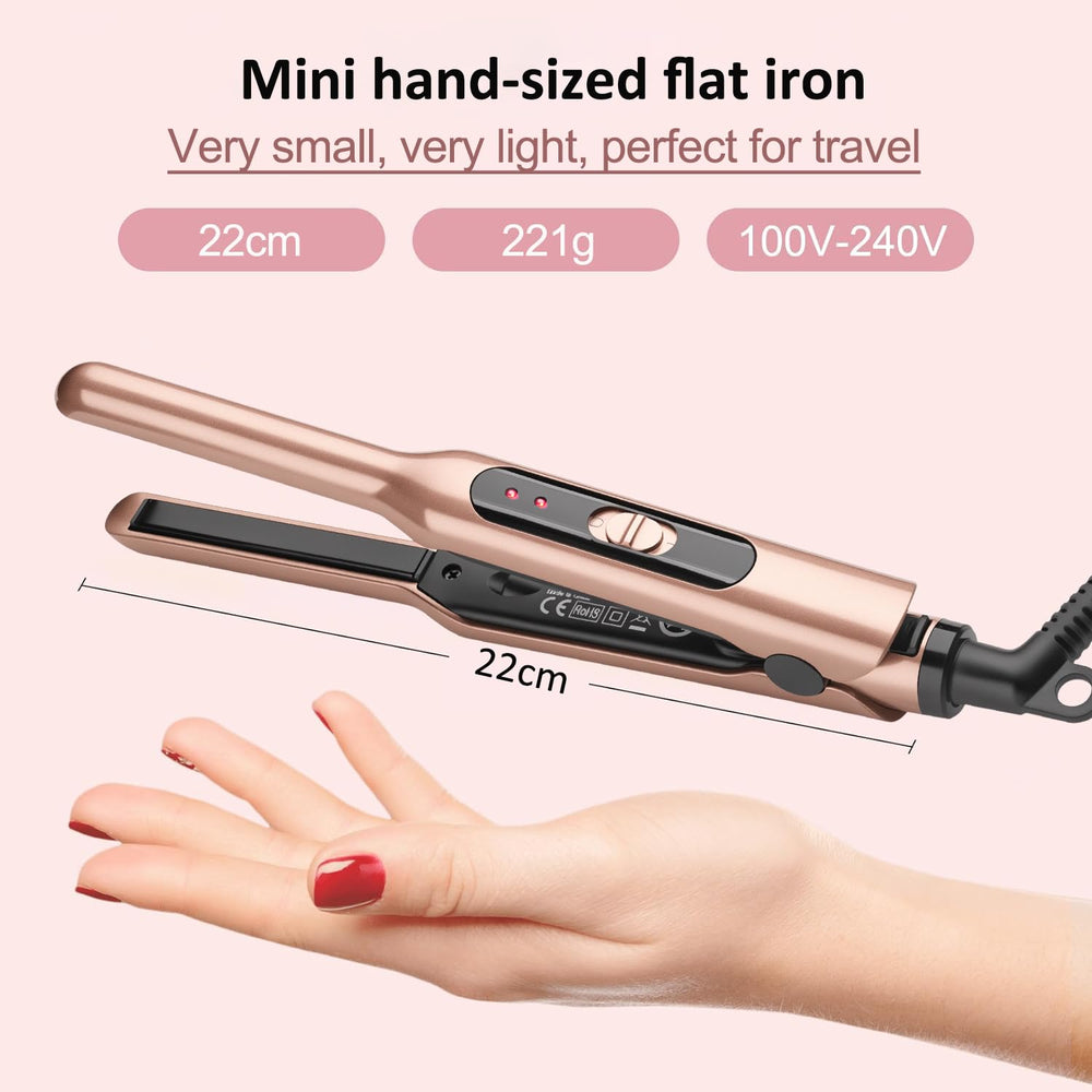 JAETON small flat iron fast heat-up saves time between looks.