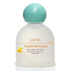 Jafra Tender Moments Fresh Baby Cologne bottle offers a gentle post-bath fragrance.