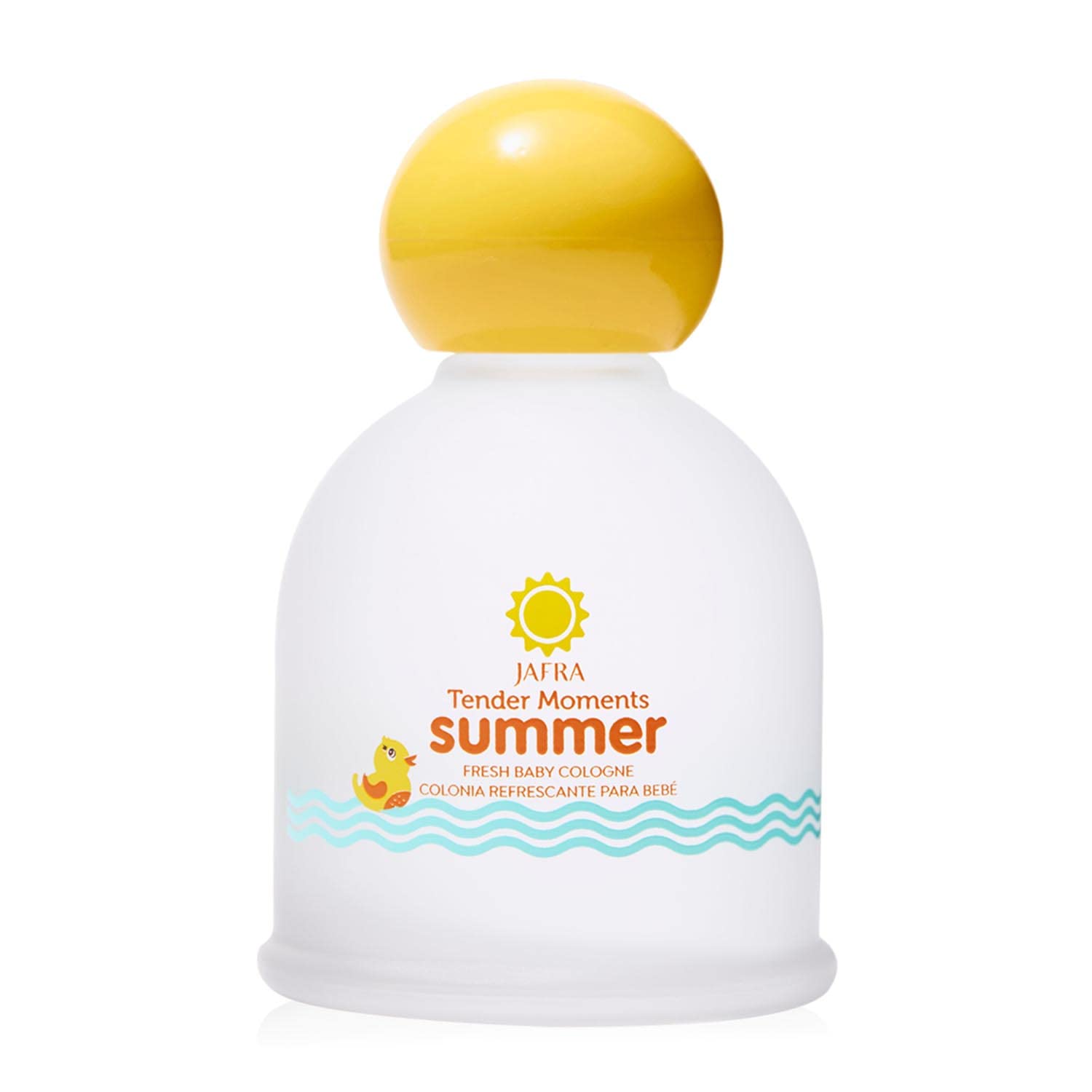 JAFRA Tender Moments Summer Fresh Baby Cologne kid-friendly packaging highlights easy spray