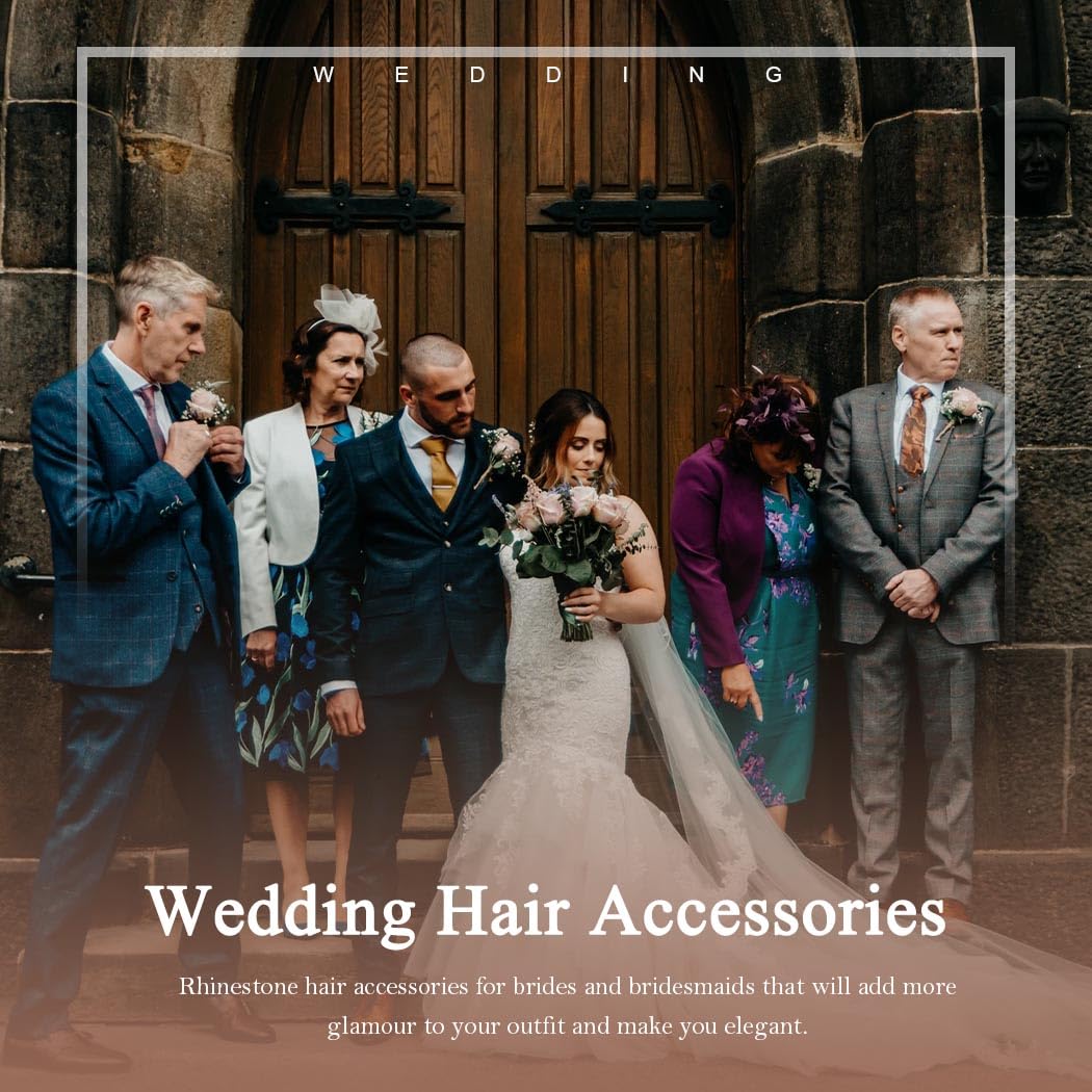 Jakawin bridal hair accessory suits classic and modern wedding looks.