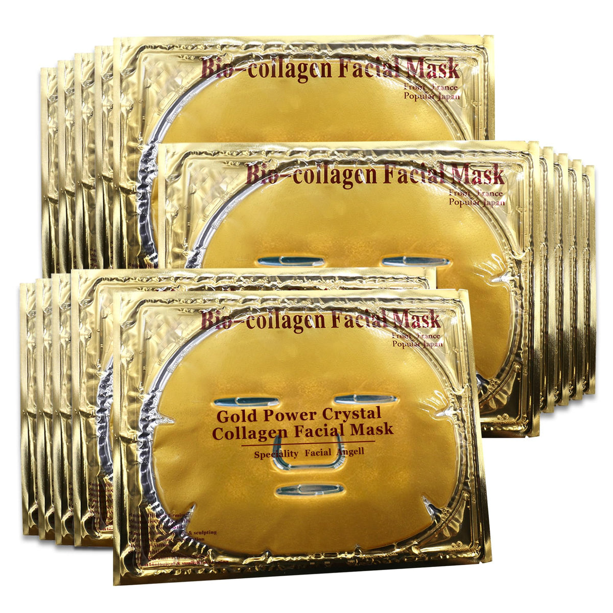 Jakuva 24k gold gel facial mask packaging ready for at-home hydration