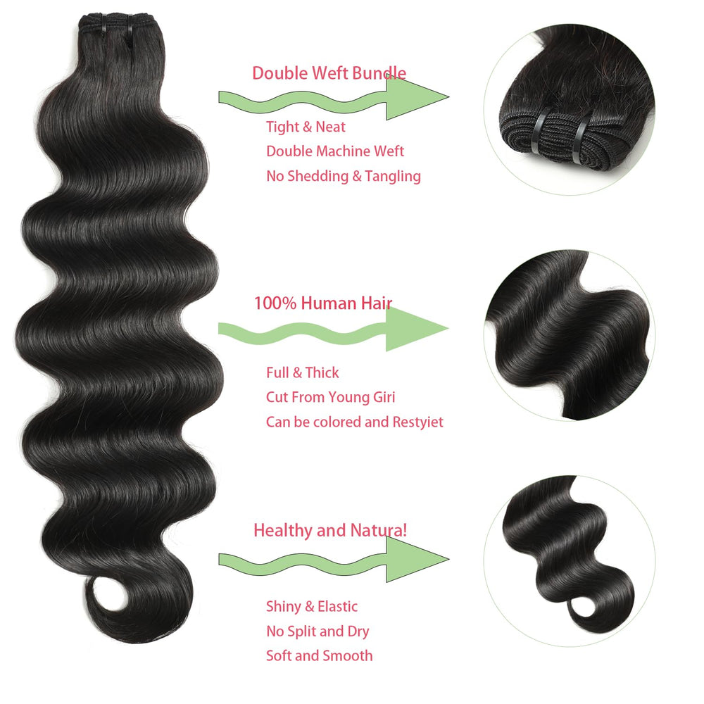 Jaliyah Brazilian virgin hair double weft close-up demonstrates durability