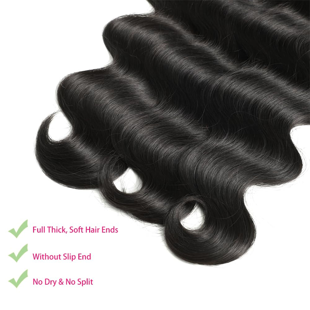 Jaliyah 22-inch body wave ends highlight thick, healthy tips for fullness