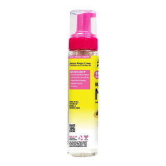 Jamaican Mango & Lime Braids Your Way Mousse humidity-frizz illustrates lasting manageability.