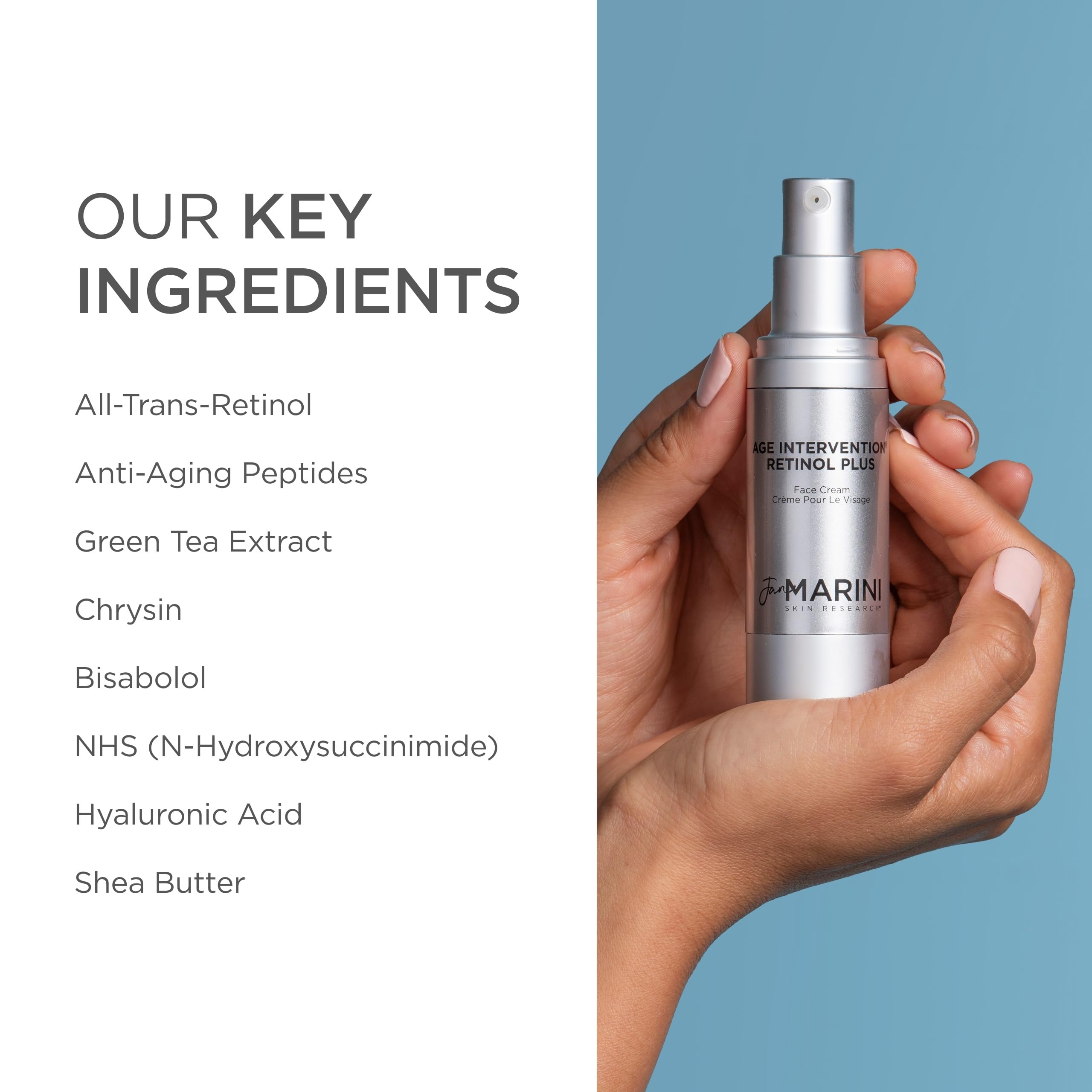 Jan Marini Age Intervention Retinol Plus dark spots before-after image suggests improvement.