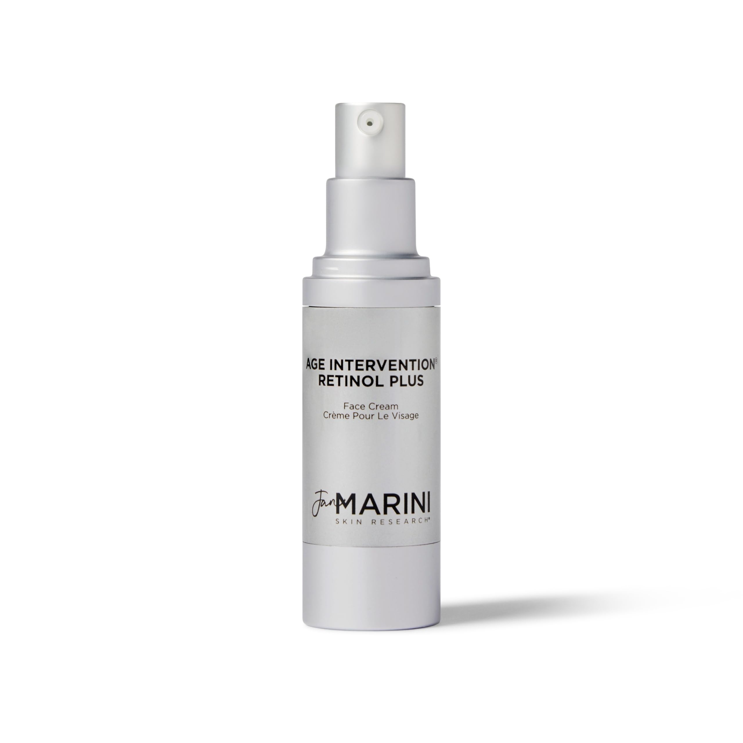 Jan Marini Age Intervention Retinol Plus 1oz packaging signals premium anti-aging care.