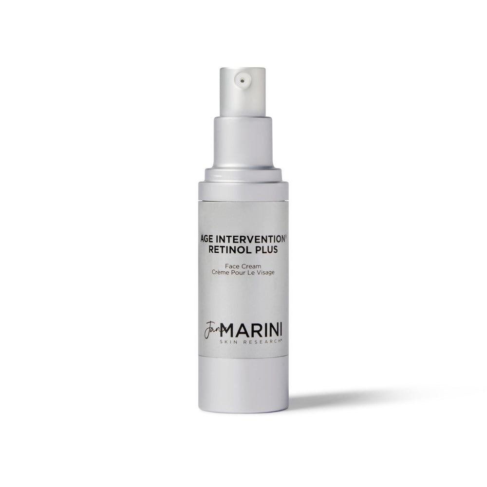 Jan Marini Age Intervention Retinol Plus 1oz packaging signals premium anti-aging care.